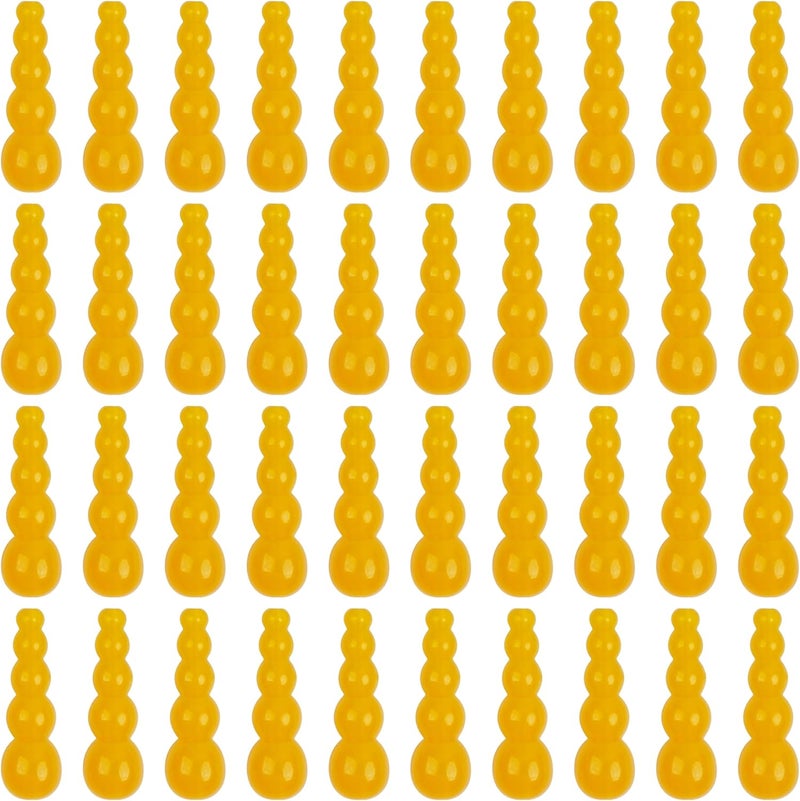 SILANON Stacked Fishing Beads,200pcs Plastic Fishing Lure Beads Tackle Trout Beads Tapered Bead Fishing Lure Making Supplies for Walleye Rig Inline Spinner Rig Saltwater Freshwater - Image 1